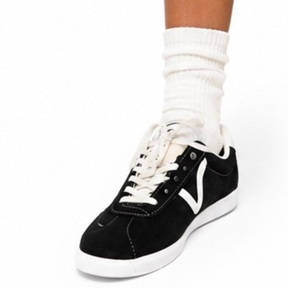 Vans Sport Low Black White Suede Sneakers W12.5 M11 VN0A4563Y28 Skater 106-18